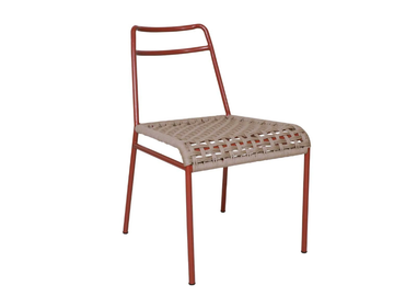 FAMIGLIA - Aluminium and rope chair by Il Giardino di Legno - view 2